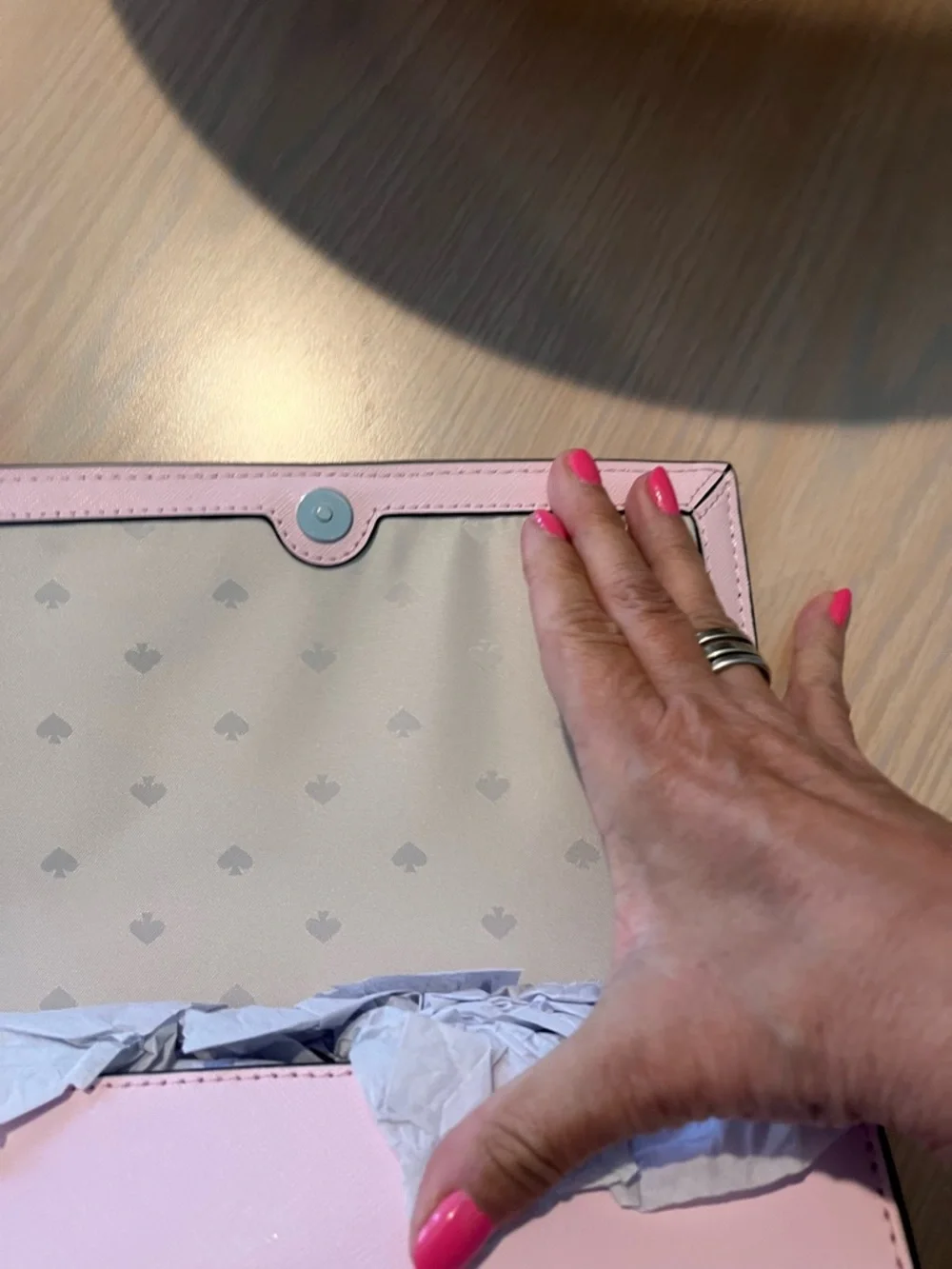 Kate Spade Floral Pink and Black Shoulder Bag - Picture 2 of 3